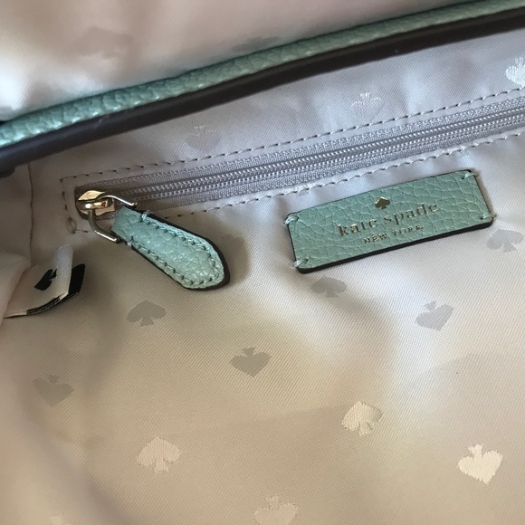 KATE SPADE MEDIUM FLAP PEBBLED LEATHER BACKPACK - Picture 13 of 15